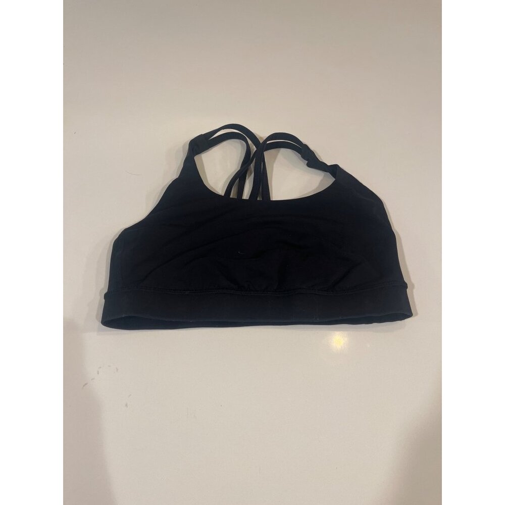 Lululemon Black Strappy Back Sports Bra Size 6